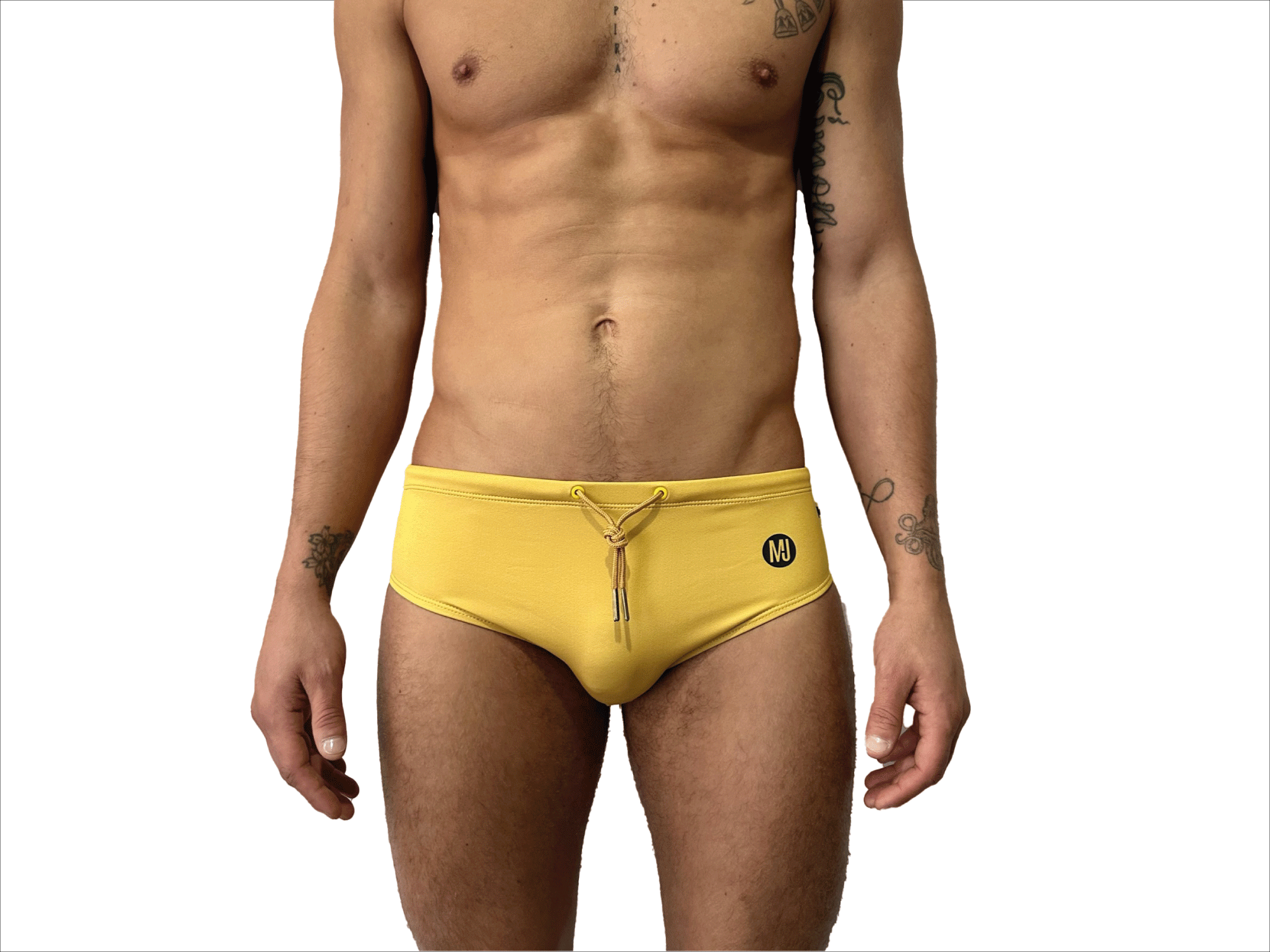 BAÑADOR SLIP SOLIDO DORADO