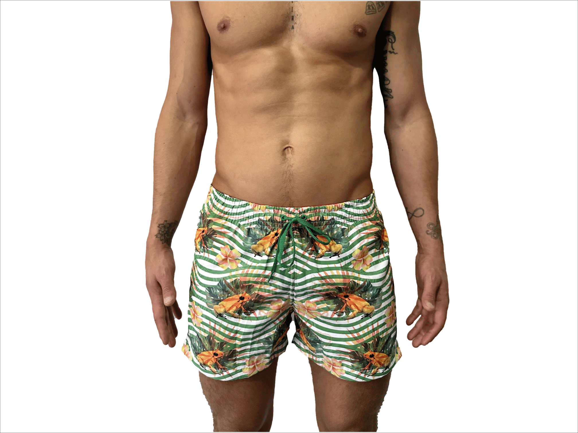 PANTALONETA ONDA VERDE RANA DORADA